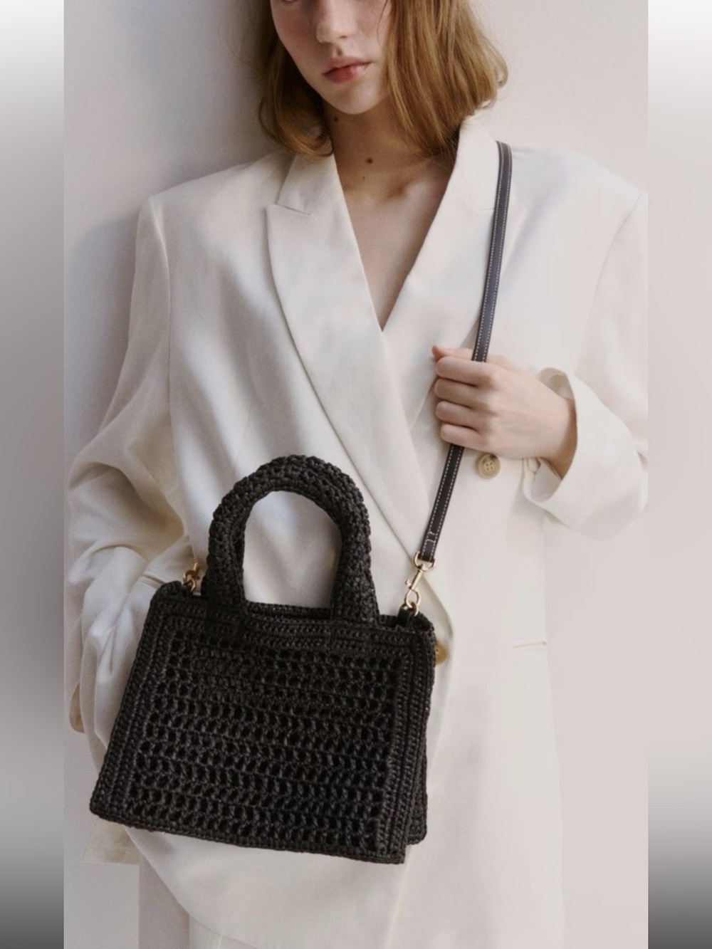 H&M Straw Crossbody Bag